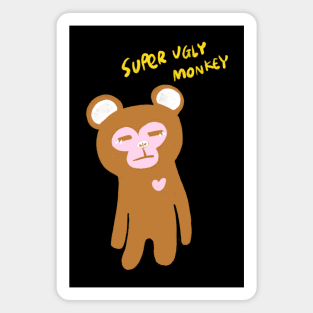 Super Ugly Monkey Magnet